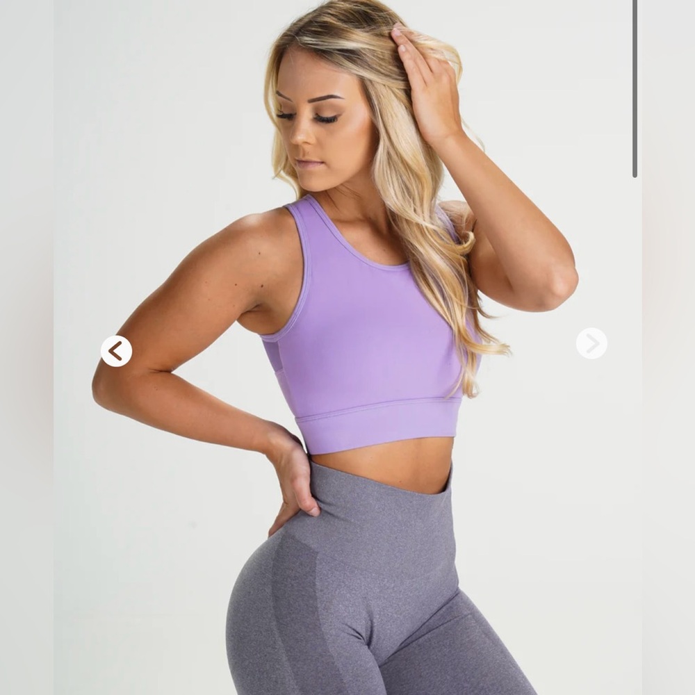 NVGTN Lush Mesh Sports Bra | Lilac